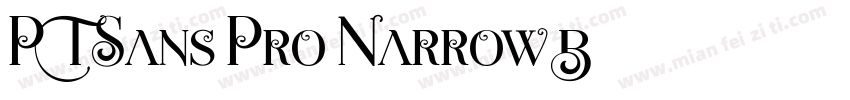 PT Sans Pro Narrow B字体转换